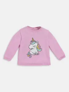 Chicco Girls Graphic Printed Pullover Sweaters