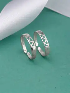 GIVA 925 Sterling Silver Rhodium Plated Toe Rings