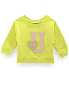 U.S. Polo Assn. Kids Girls Sequined Pure Cotton Pullover
