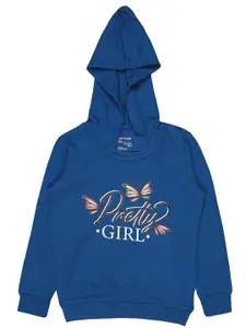 Bodycare Kids Girls Typography Printed Cotton Sweatshirt