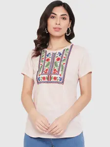 Ruhaans Floral Embroidered Top