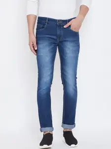 Ben Martin Men Ben Slim Fit Medium Shade Heavy Fade Clean Look Stretchable Jeans