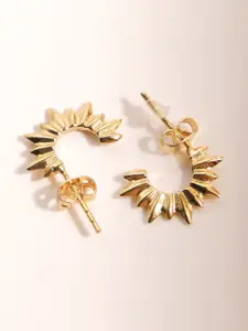 XPNSV Gold Plated Half Hoop Earrings