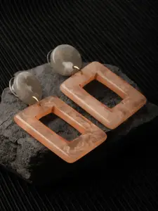 XPNSV Square-Shaped Drop Earrings