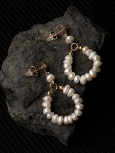 XPNSV Pearl Beaded Drop Earrings