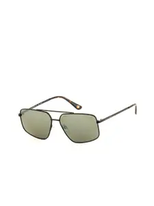United Colors of Benetton Men Lens & Square Sunglasses With UV Protected Lens BES23518 C1