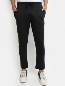V-Mart Men Regular Fit Mid-rise Cotton Single Jersey Straight Track Pants