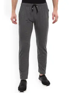 V-Mart Men Self Design Mid-Raise Regular Fit Jacquard Track Pants