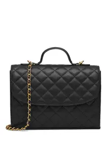 MIRAGGIO Structured Satchel Handbag with Detachable Sling Strap
