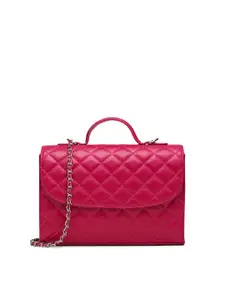MIRAGGIO Structured Satchel with Quilted Detail