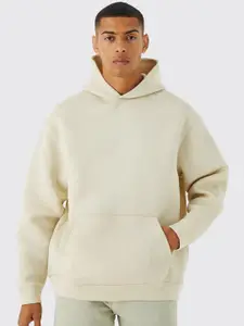 boohooMAN Oversized Scuba Hooded Sweatshirt