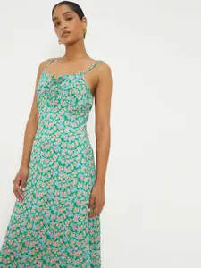 DOROTHY PERKINS Floral Print A-Line Midi Dress