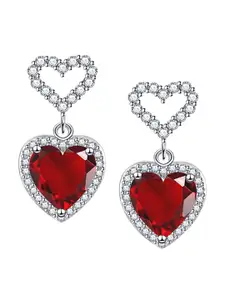 Designs & You Heart Shaped Drop Earrings