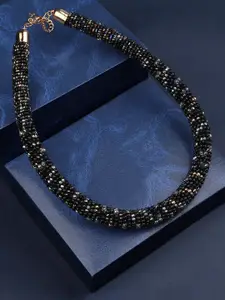 Accessorize Beaded Tube Collar Necklace