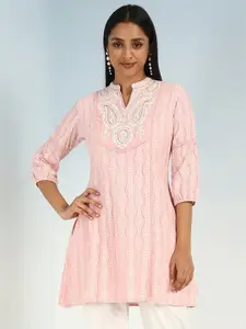 Lakshita Floral Woven Design Thread Work Kurti
