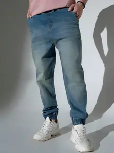 Hubberholme Men Clean Look Light Fade Stretchable Jogger Jeans