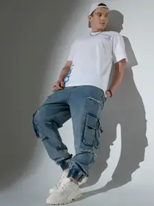 Hubberholme Men Relaxed Fit Stretchable Cargo Jeans