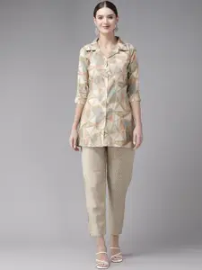 BAESD Floral Printed Top With Trouser