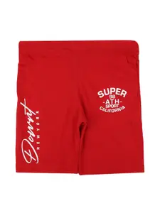 V-Mart Boys Typography Printed Sports Shorts