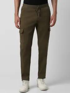 Van Heusen Sport Men Slim Fit Mid-Rise Cotton Cargos Trousers