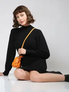 Vero Moda Puff Sleeve Knitted A-Line Dress