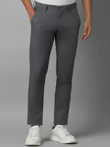 Louis Philippe Sport Men Textured Slim Fit Cotton Regular Trousers