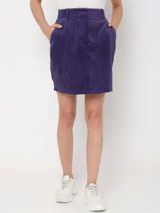 Vero Moda Self Designed Straight Mini Skirt