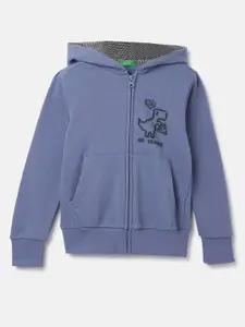United Colors of Benetton Infant Boys Front Open Hooded Sweatshirt