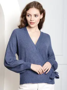 NoBarr V-Neck Ribbed Pullover