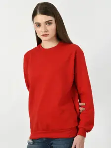 BAESD Round Neck Fleece Pullover Sweatshirt