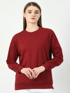 BAESD Round Neck Fleece Pullover Sweatshirt