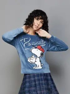 Ginger by Lifestyle Snoopy Printed Sweatshirt