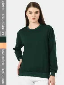 BAESD Pack of 2 Fleece Pullover Sweatshirts