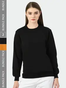 BAESD Pack Of 2 Long Sleeves Fleece Pullover