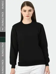 BAESD Pack Of 2 Long Sleeves Fleece Pullover