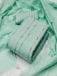 APNISHA Striped Unstitched Dress Material