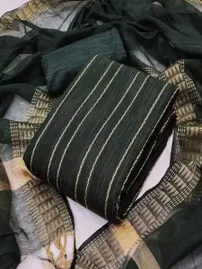 APNISHA Striped Unstitched Dress Material