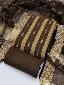 APNISHA Ethnic Motifs Woven Design Unstitched Dress Material