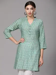 KALINI Geometric Printed Pure Cotton Kurti