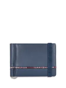 Tommy Hilfiger Men Textured Leather Money Clip