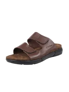 Hidesign Men Brown Leather Comfort Sandals