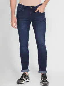 Arrow Sport Men Slim Fit Mid-Rise Dark Shade Light Fade Clean Look Jeans