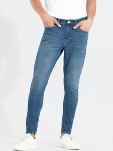 Snitch Men Mid-Rise Classic Skinny Fit Clean Look Heavy Fade Stretchable Jeans