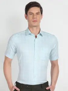 Arrow  Tartan Checked Pure Cotton Formal Shirt