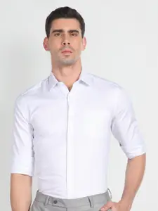 Arrow Grid Tattersall Checks Checked Slim Fit Pure Cotton Formal Shirt