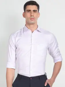 Arrow Grid Tattersall Checked Pure Cotton Formal Shirt