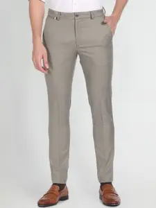 Arrow New York Men Mid-Rise Slim Fit Trousers