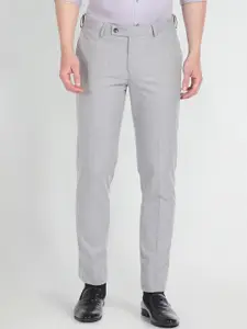 Arrow Men Mid-Rise Hudson Tailored Fit Autoflex Trousers