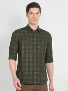 Arrow Sport Slim Fit Tartan Checks Twill Pure Cotton Casual Shirt