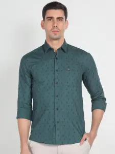 Arrow Sport Floral Printed Slim Fit Cotton Casual Shirt